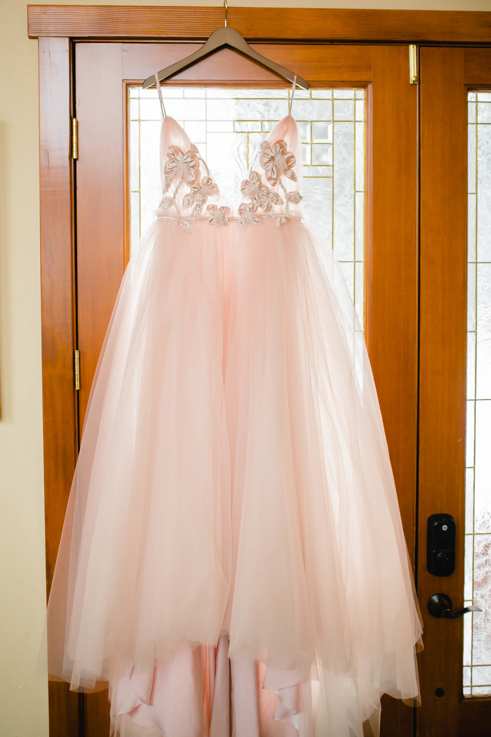 blush wedding gown from whats up europe
