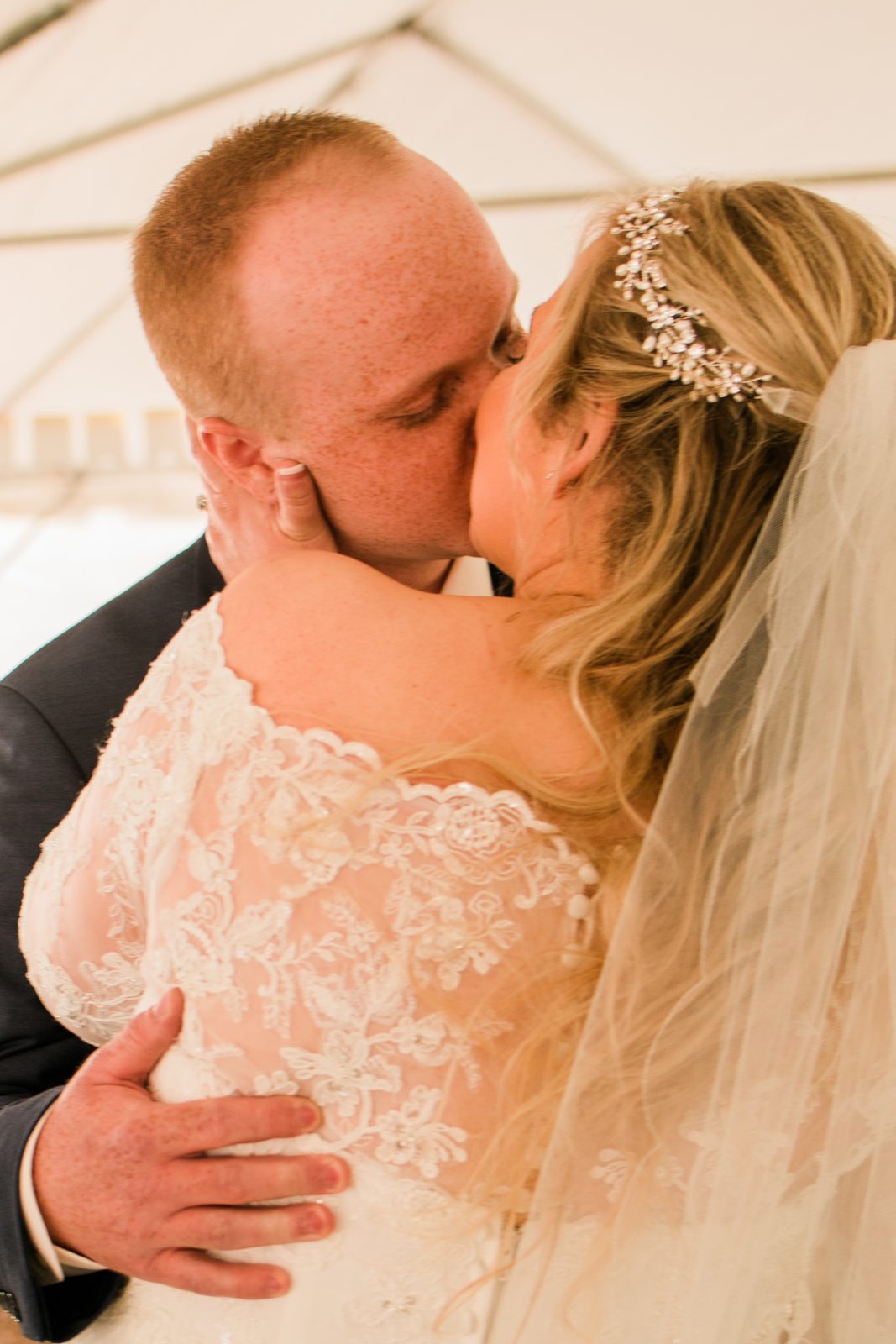 first kiss as husband and wife