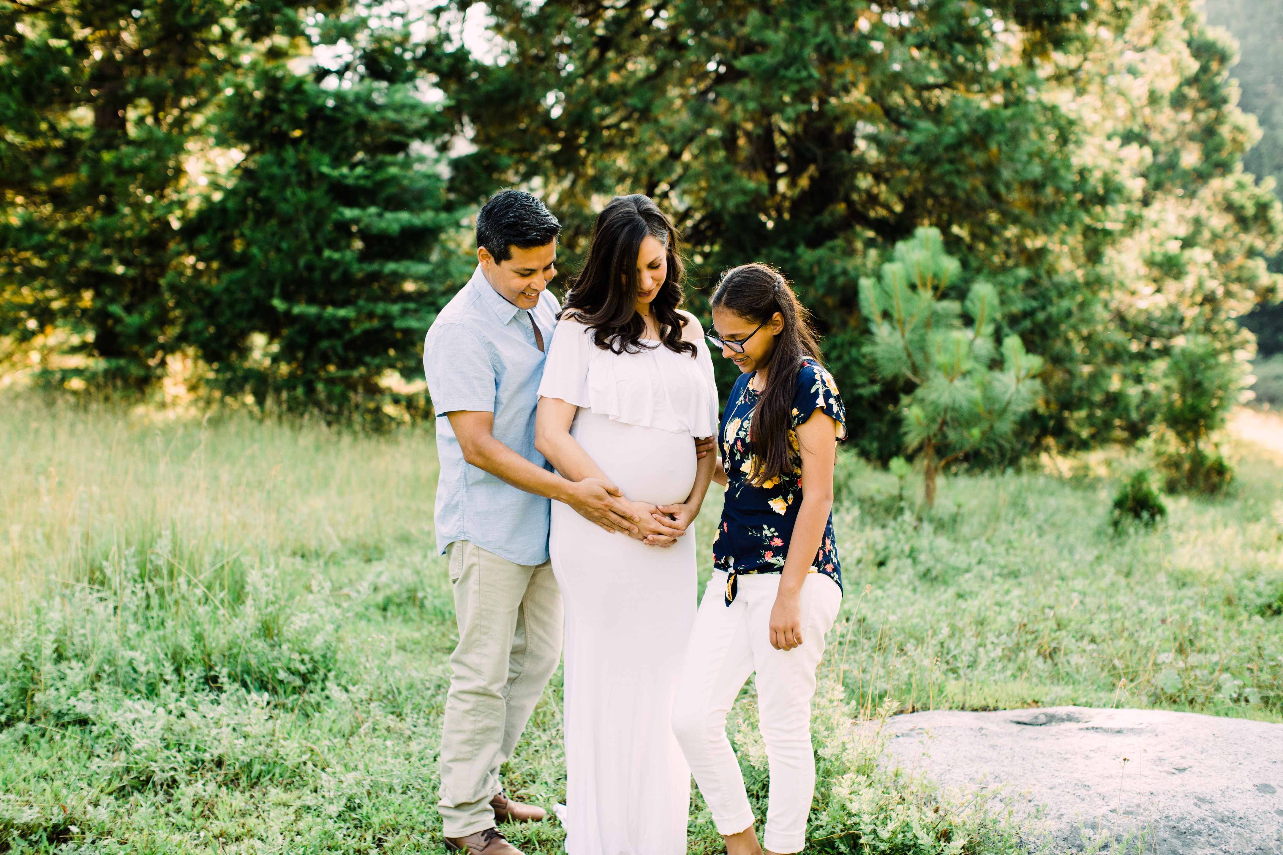 maternity photos at sunset in shaver lake ca by megan helm photography fresno photographer