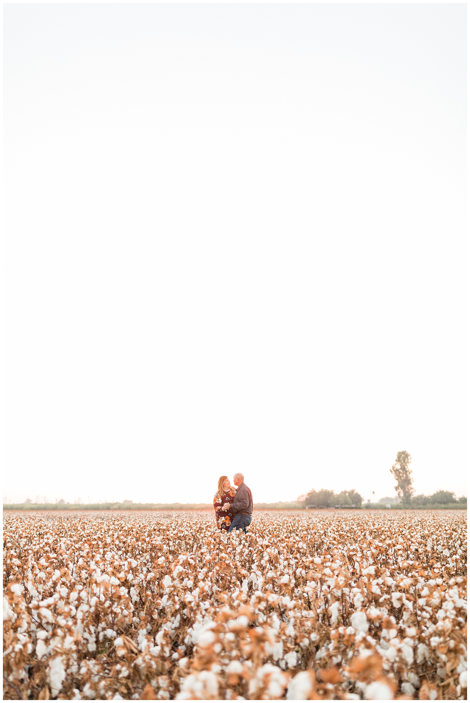 engagement photos dancing in a cotton field
