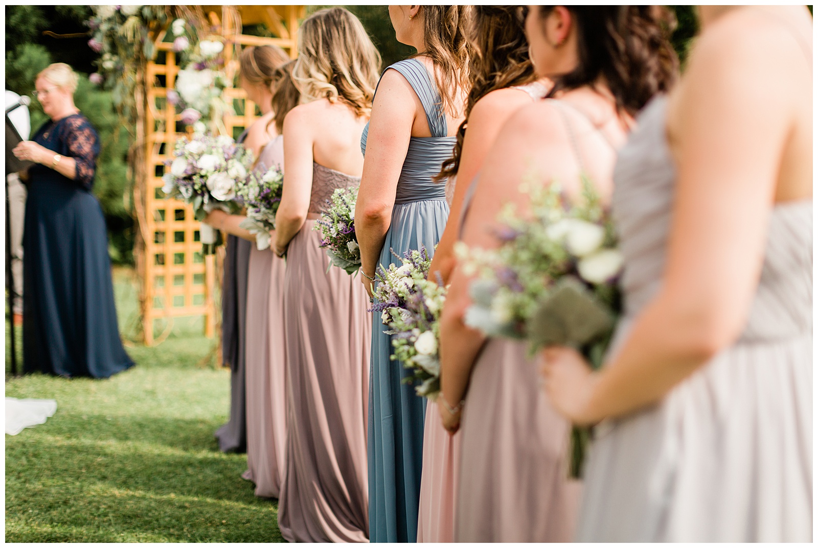 pastel bridesmaid dresses in mixed colors