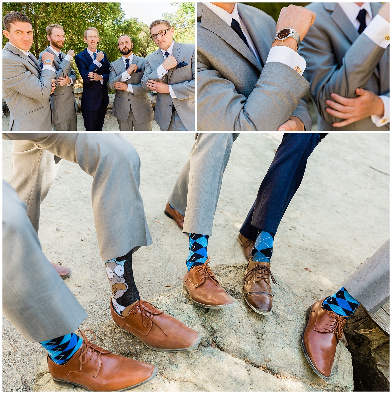 groom and groomsmen shoes and cuff links