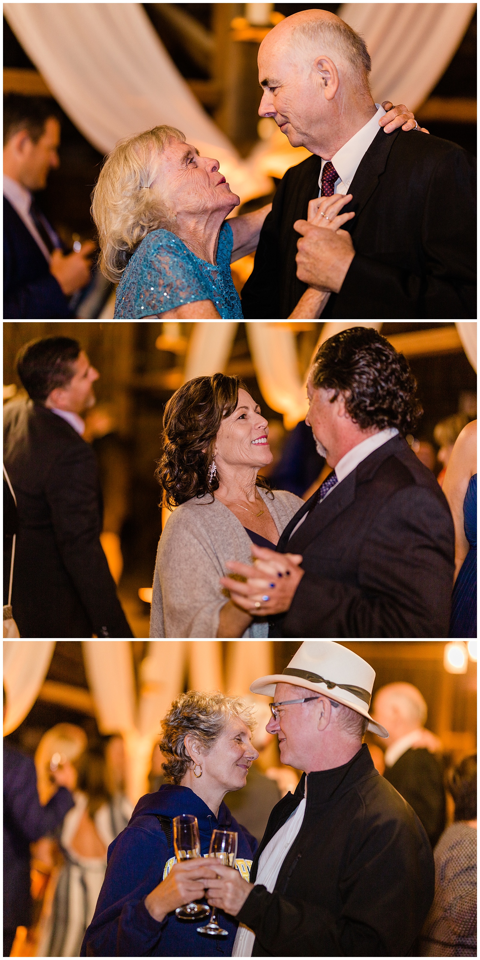 sweet couples dancing during the anniversary dance at a wedding reception
