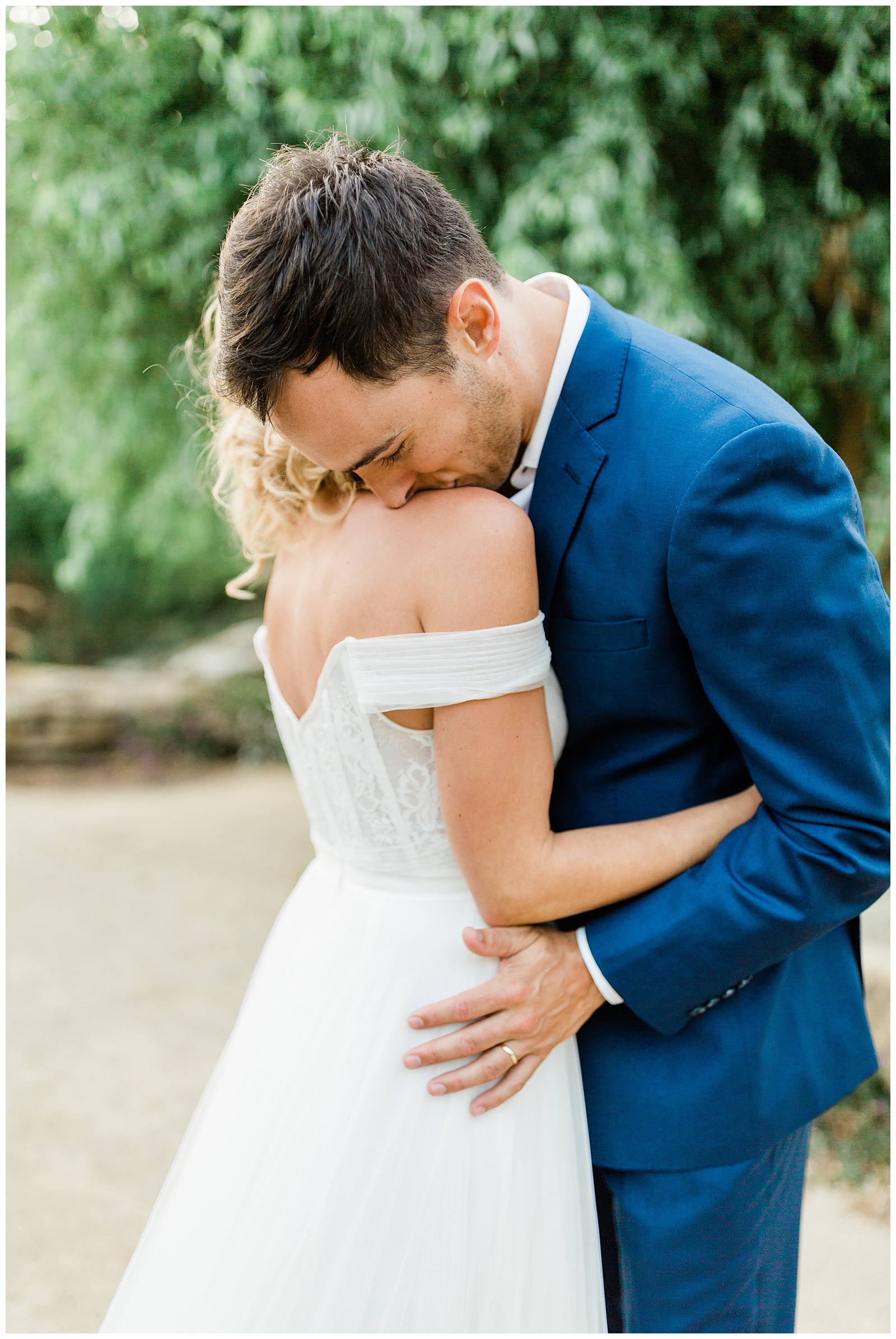 Intimate and romantic wedding portrait by Megan Helm Photography, a Fresno Wedding Photographer
