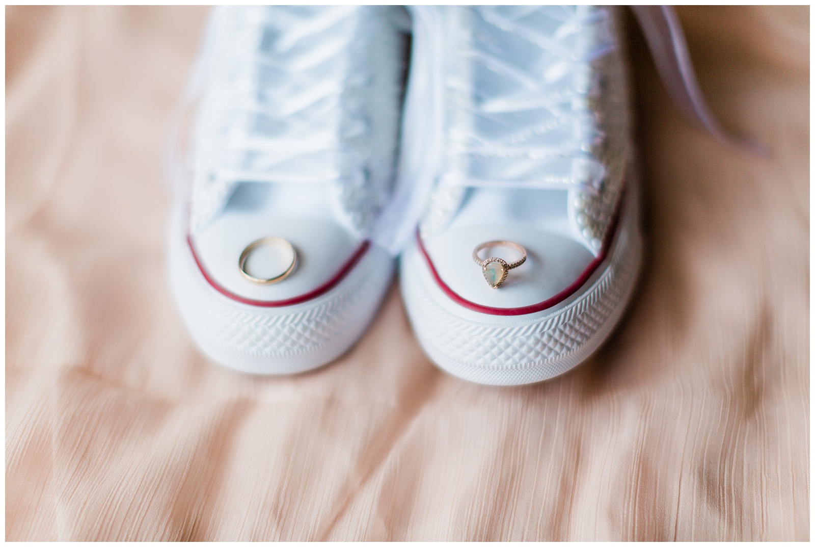 Converse pearl wedding shoes
