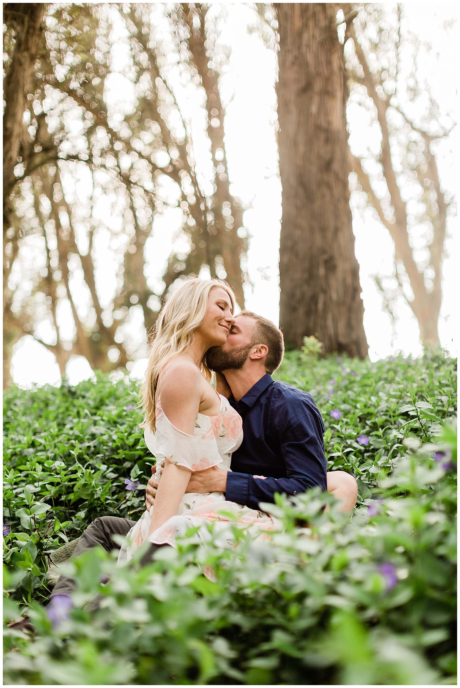 couple sitting in ivy