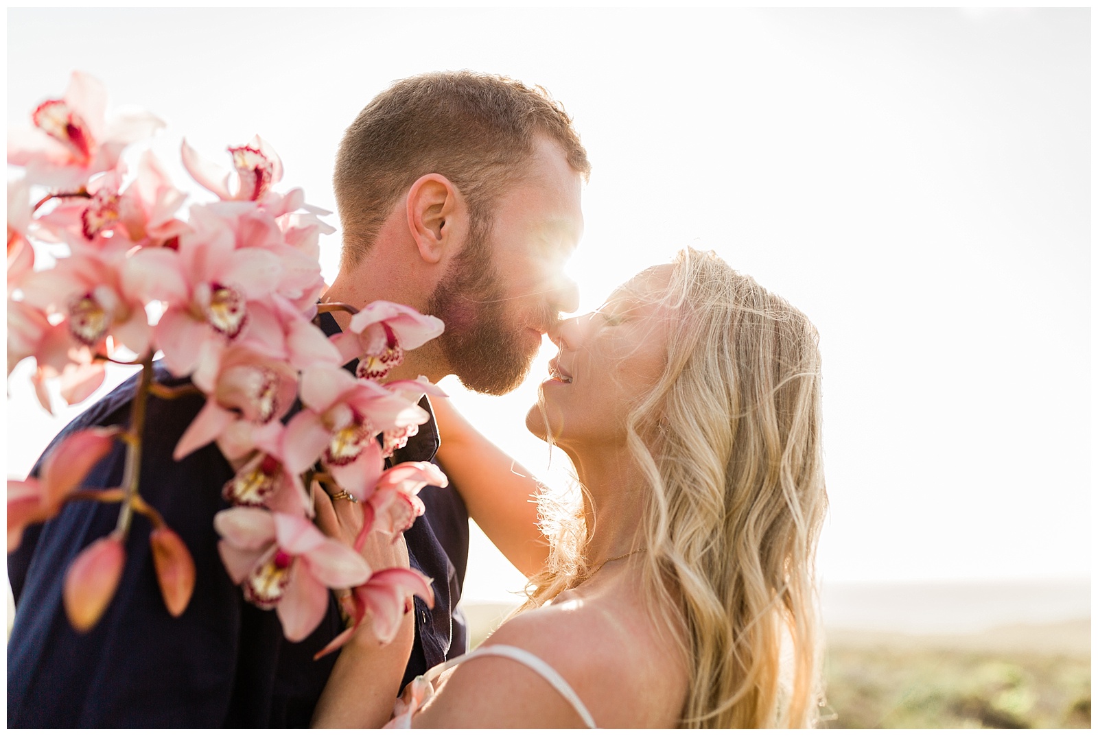 sunset engagement session at Montana de Oro