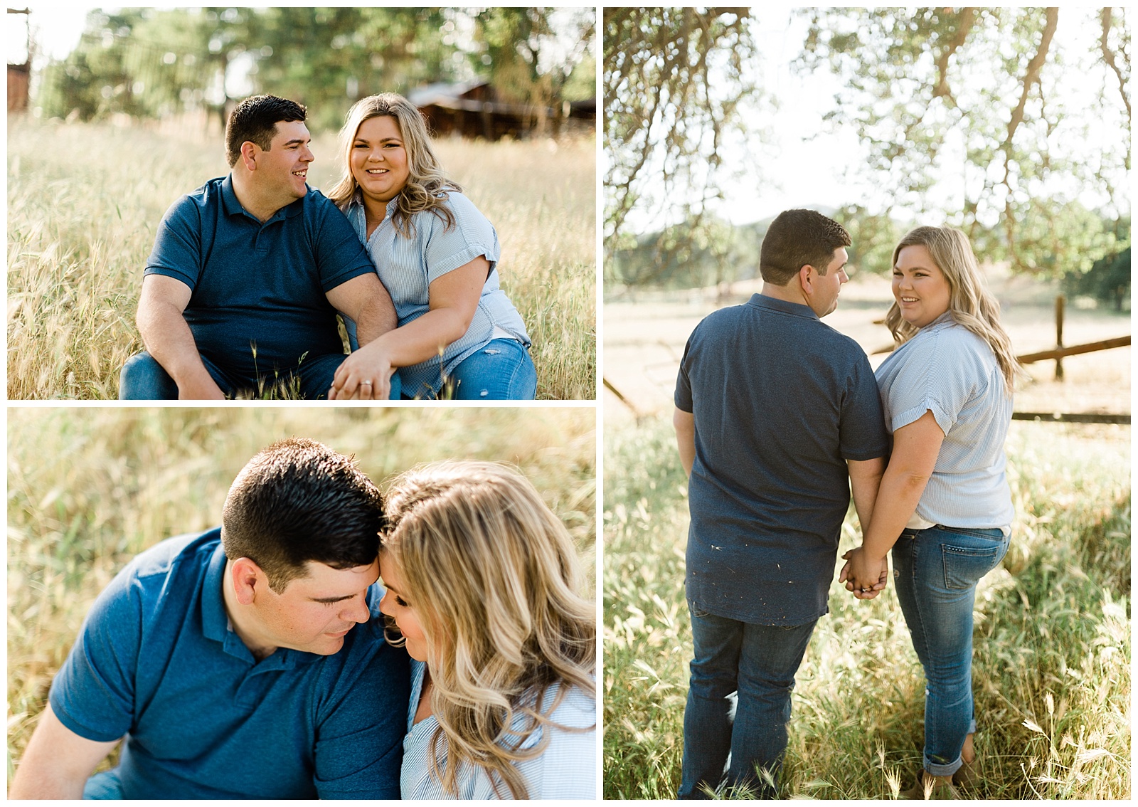 rustic country engagement photos in squaw valley