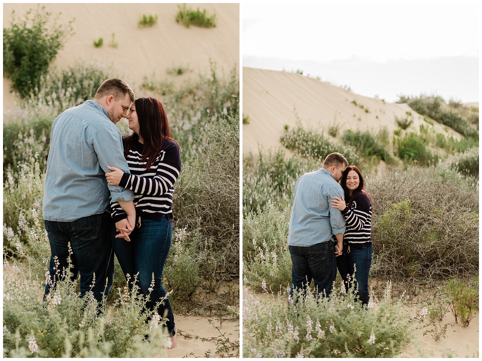 nautical engagement photo outfit ideas on the dunes