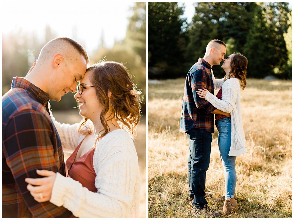 cozy engagement photo outfits for couples