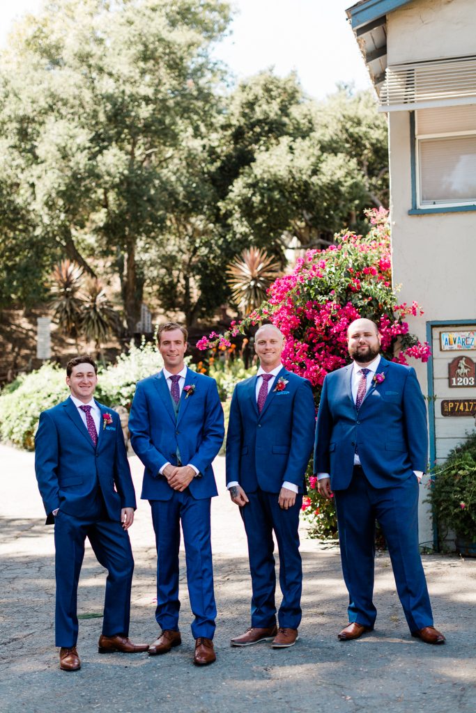 navy groomsmen outfits