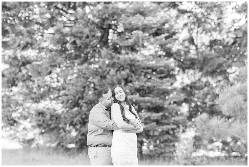 fresno wedding photographer black and white engagement photos