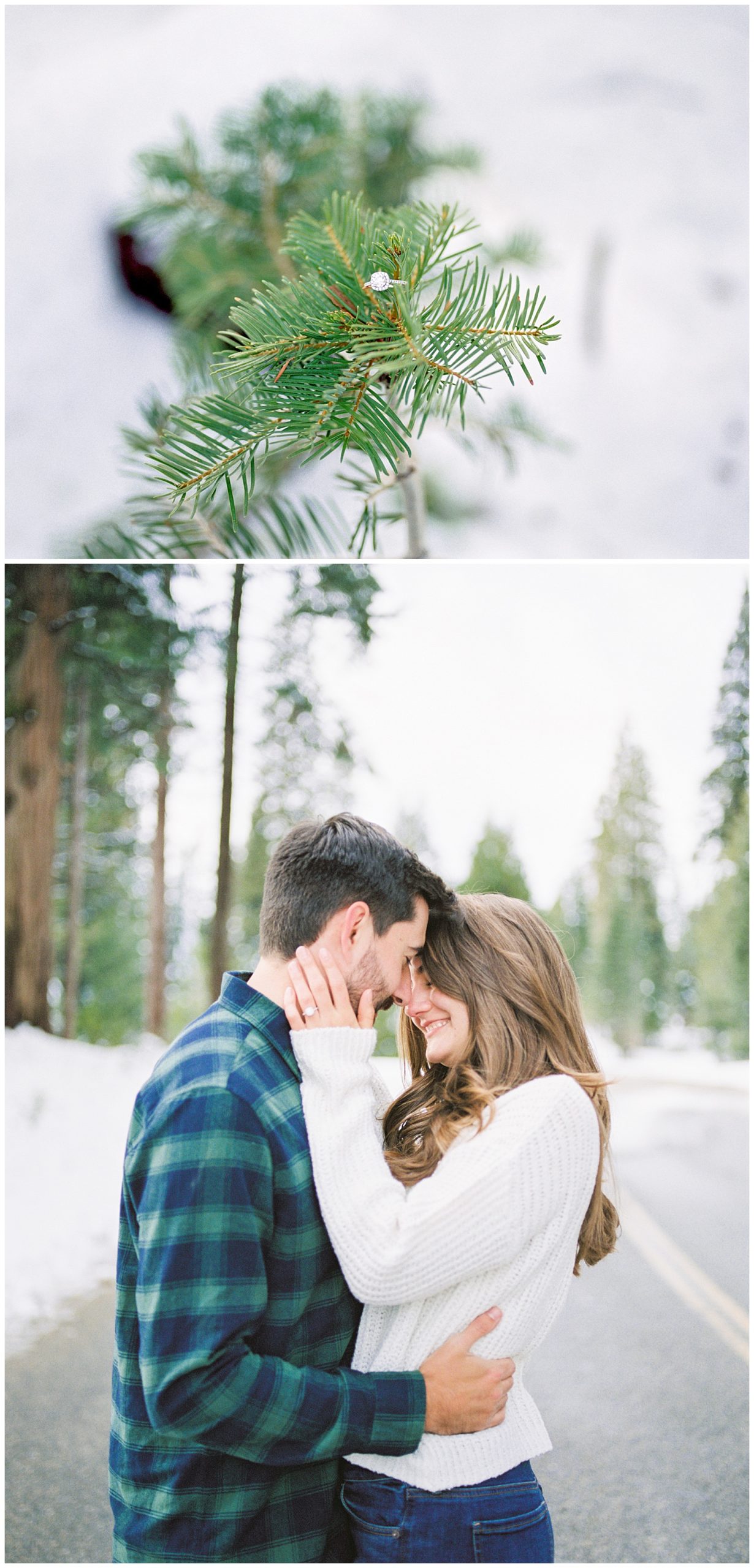 fuji400h film engaged couple embracing almost kiss shot on pentax645n