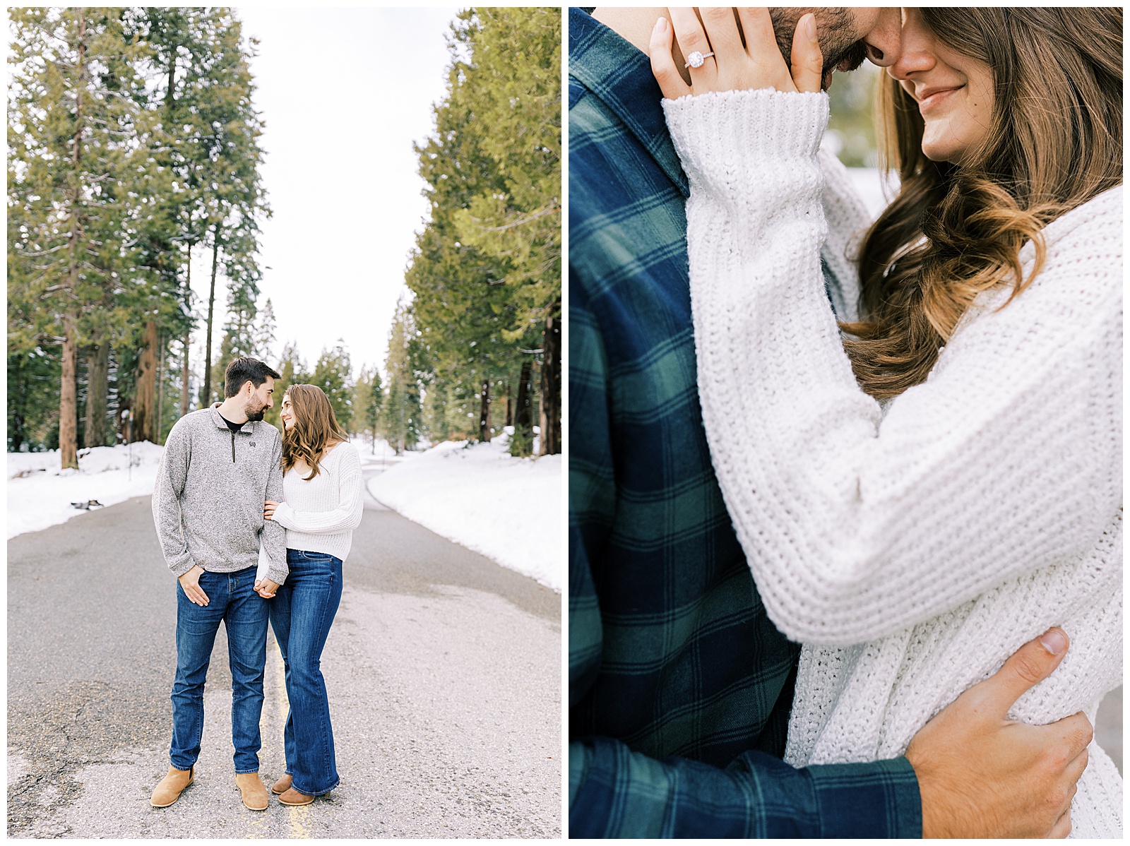 neutral engagement photo outfit ideas