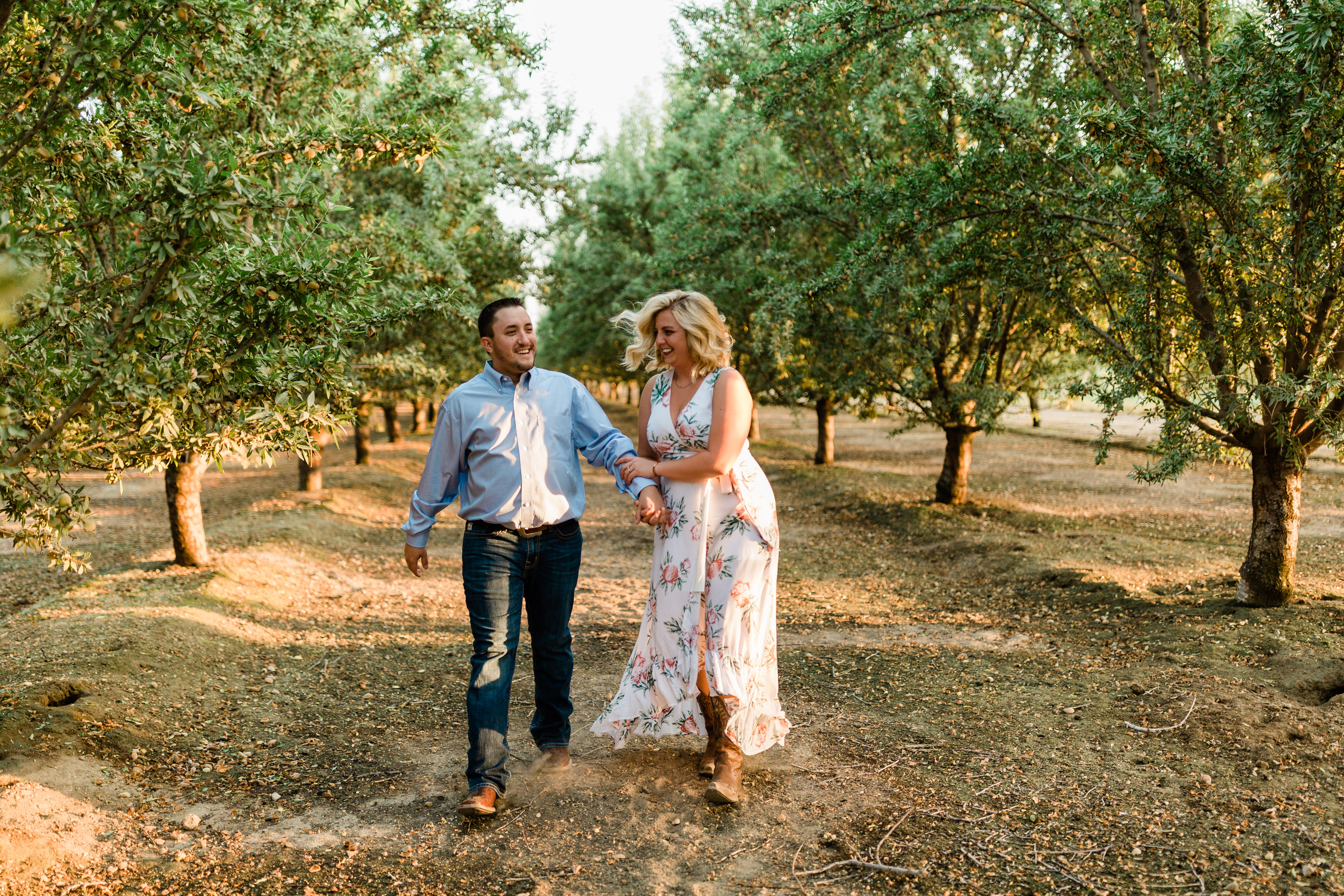 Summer country engagement photo shoot