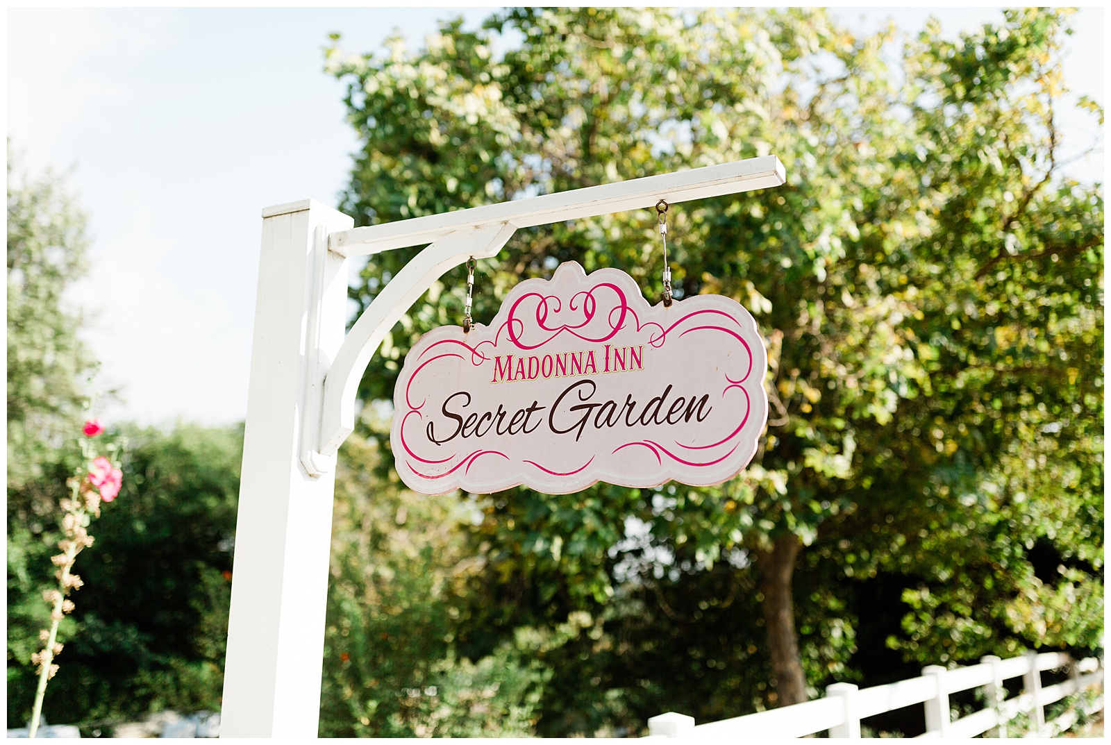 Sign of the Secret Garden at the Madonna Inn in San Luis Obispo