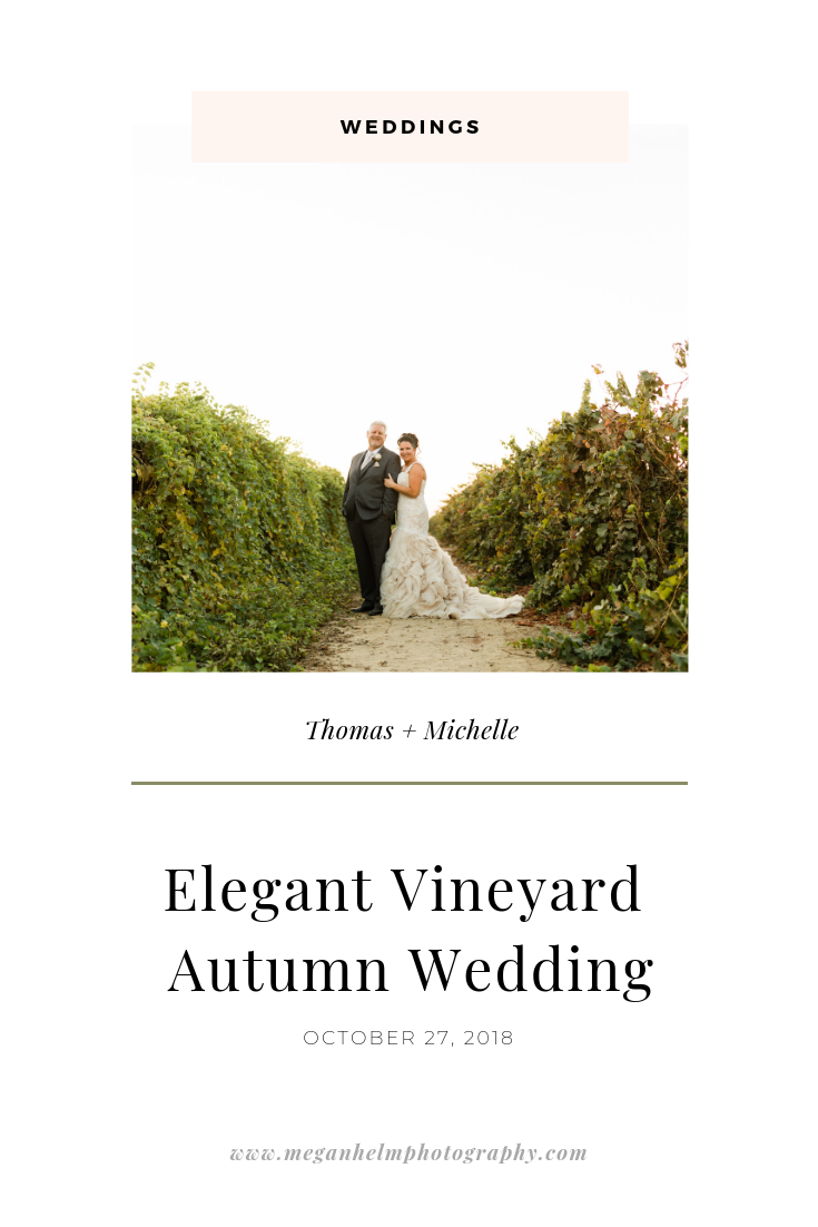 Elegant Autumn Vineyard Wedding