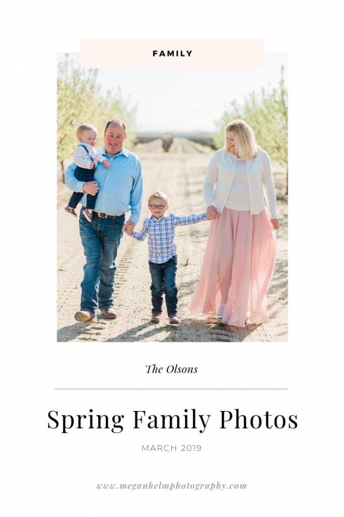 Spring Family Photos by Megan Helm Photography Fresno Family Photographer