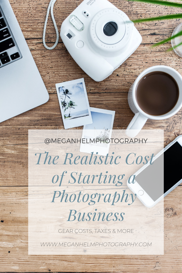 Realistic costs of starting a photography business @meganhelmphotography