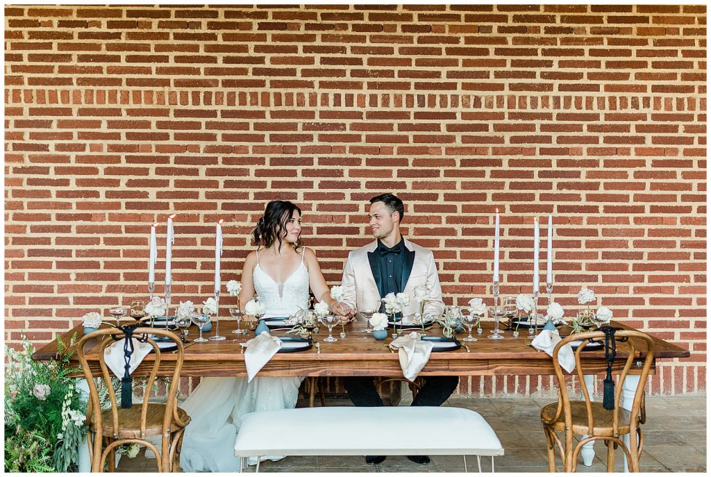 editorial wedding reception table decor