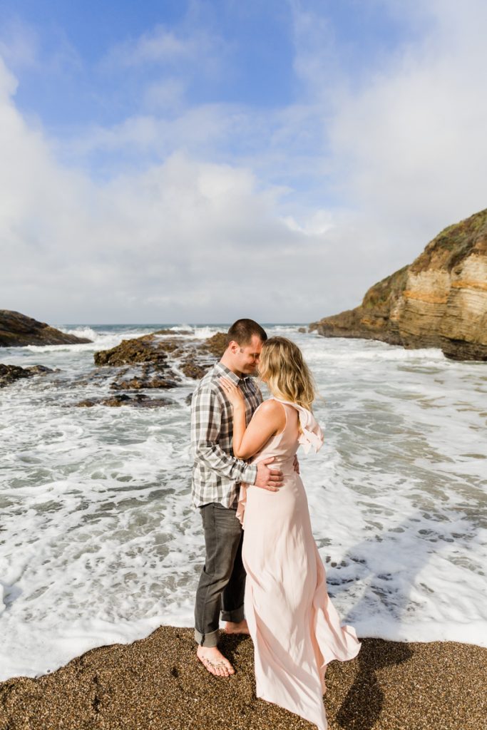 Beach engagement photo outfit inspiration