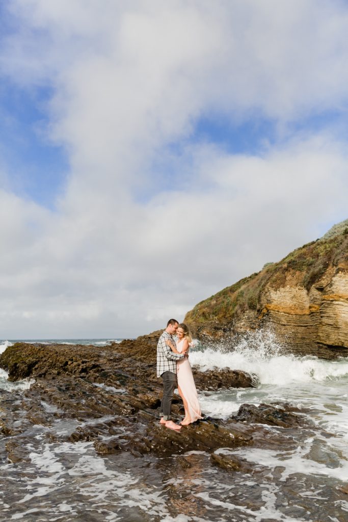 epic engagement photos on the beaches of california
