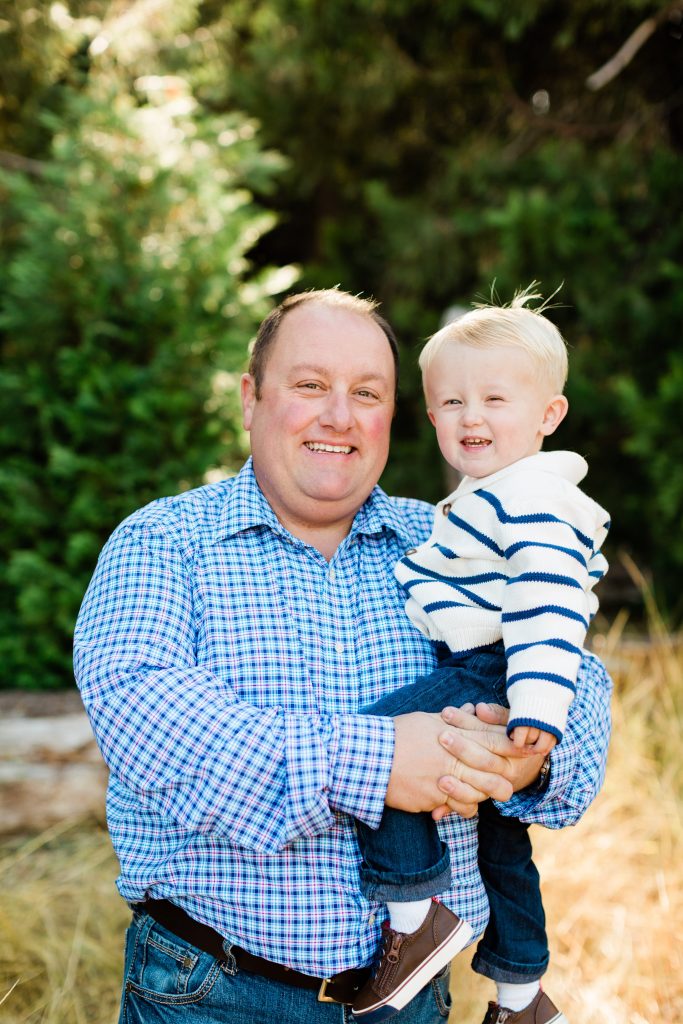 father and son fall family session