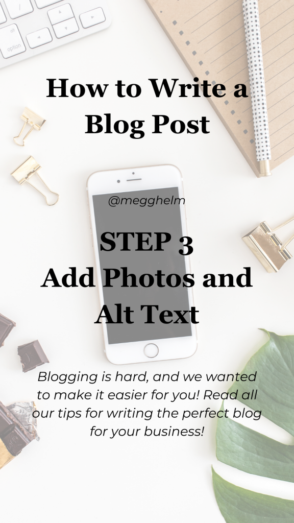 how to write a blog - step 3