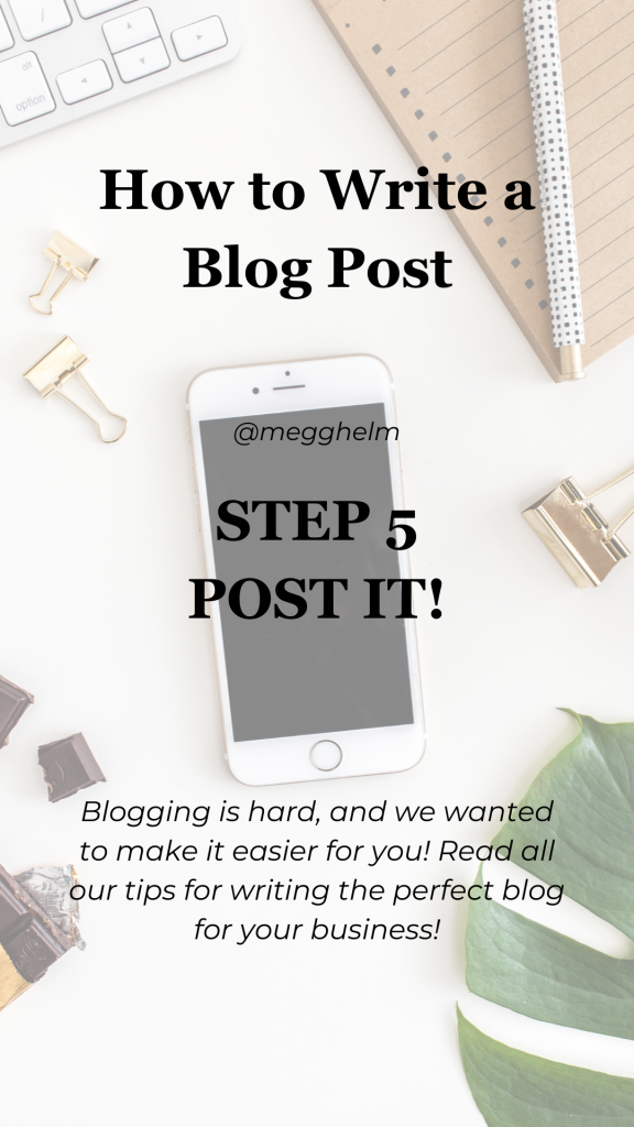 how to write a blog - step 5