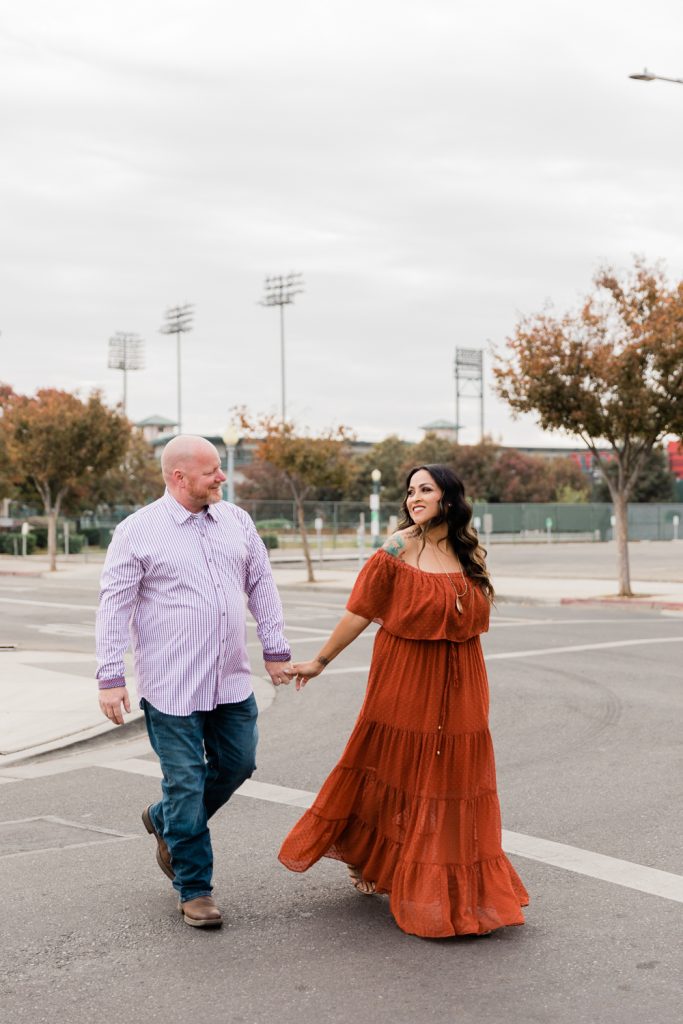 engagement photos in downtown fresno