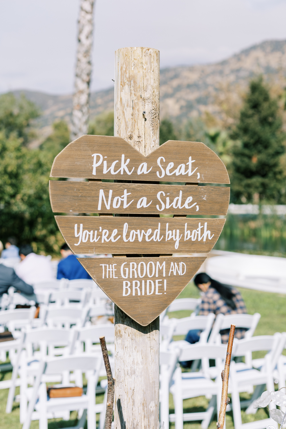 wedding guest seating sign