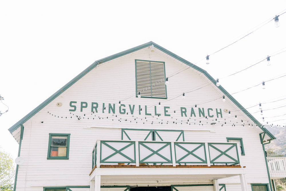 springville ranch white barn